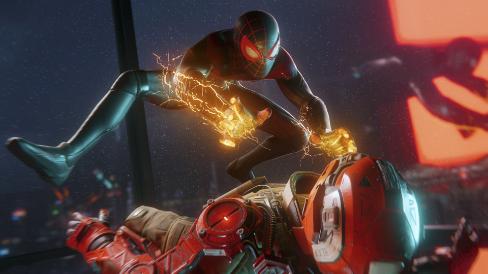 Watch out for Miles Morales' electric powers! (Photo: Insomniac Games)