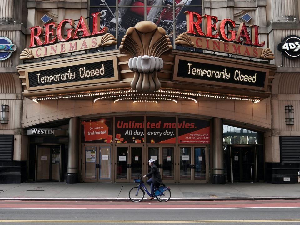 Movie theater Regal coronavirus