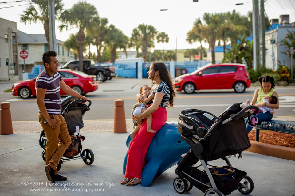 "At first I was nervous about the whole idea for breastfeeding in public. I was so concerned about what people would say. But I'm glad I have a smart wife who loves to research everything and we found out that it's OK&nbsp;and legal to breastfeed anywhere. That made me feel much better, but what made me support her even more was that breastfeeding is the best food for babies and as a father I want the best for my baby girl." -- Jonathan S.