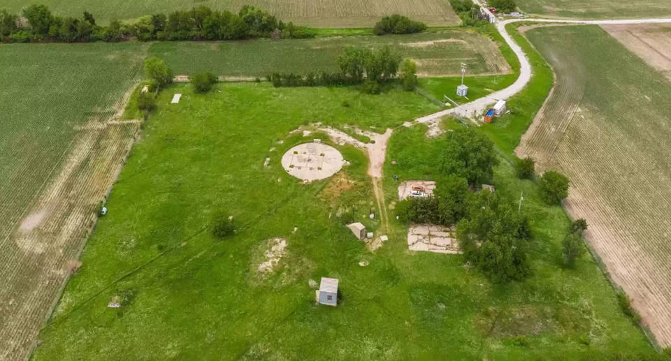 An underground bunker that used to hold nuclear weapons is up for sale. Source: realtor.com