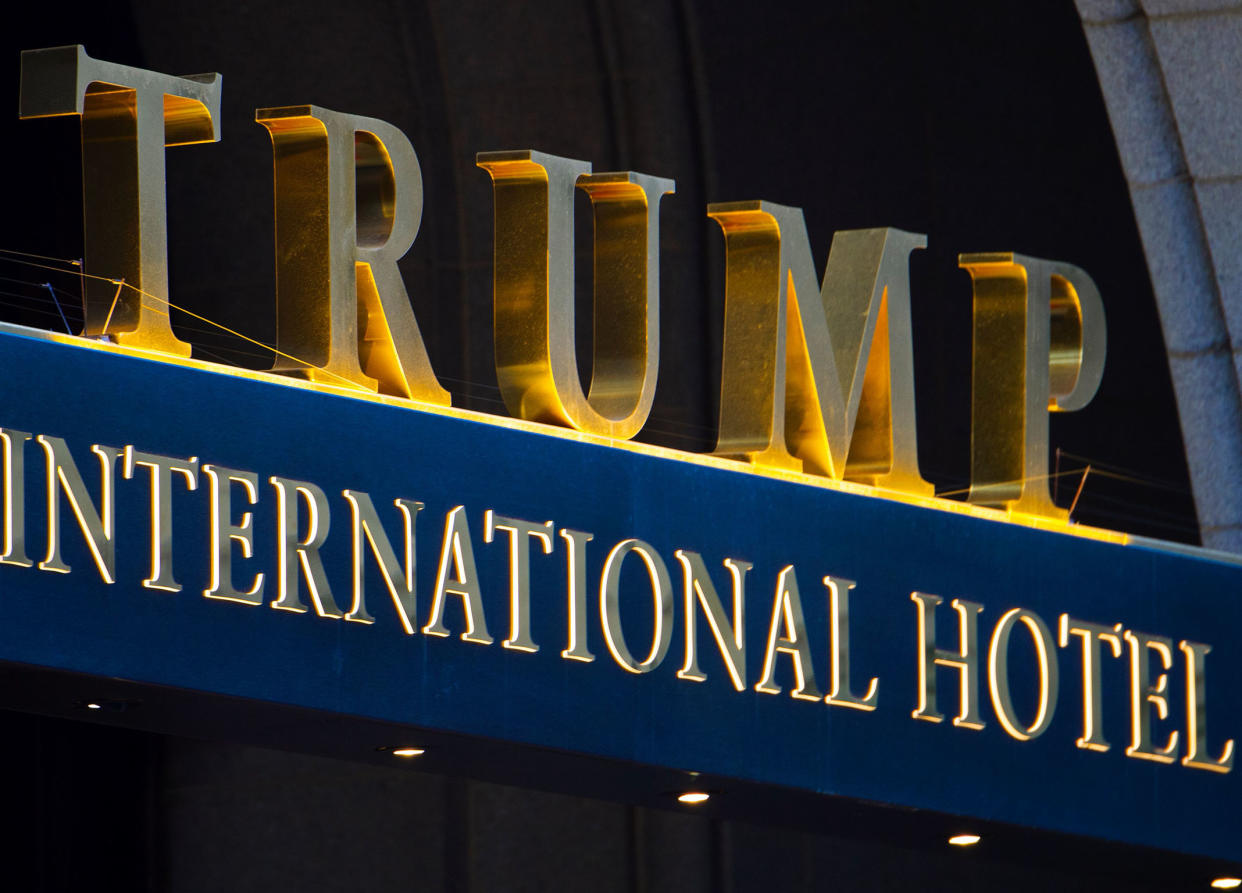 The Trump International Hotel has been a point of focus for the President's critics: Getty