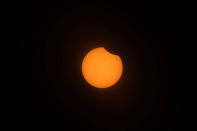 Solar Eclipse in Depoe Bay, Oregon, U.S. August 21, 2017. Location coordinates for this image are 44º48'35" N 124º3'43" W. REUTERS/Mike Blake