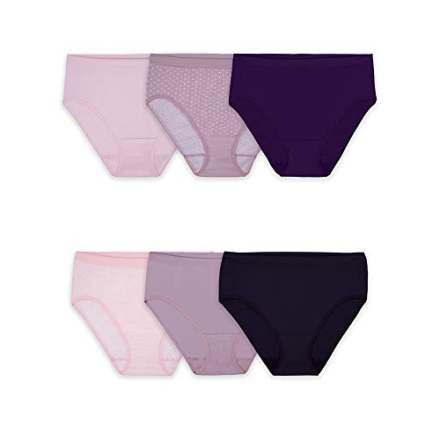  Fruit Of The Loom Womens No Show Seamless Underwear