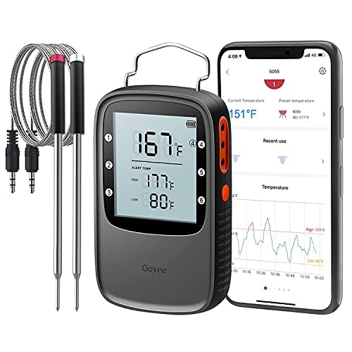 Govee Smart Bluetooth Meat Thermometer with 196ft Range