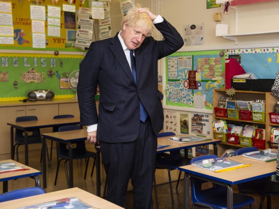 Boris Johnson has described the return of schools as the 'national priority': Lucy Young/Evening Standard/PA Wire