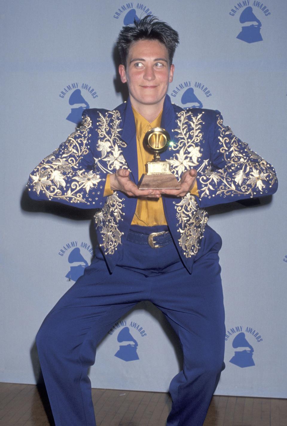 k.d. lang Grammys 1990