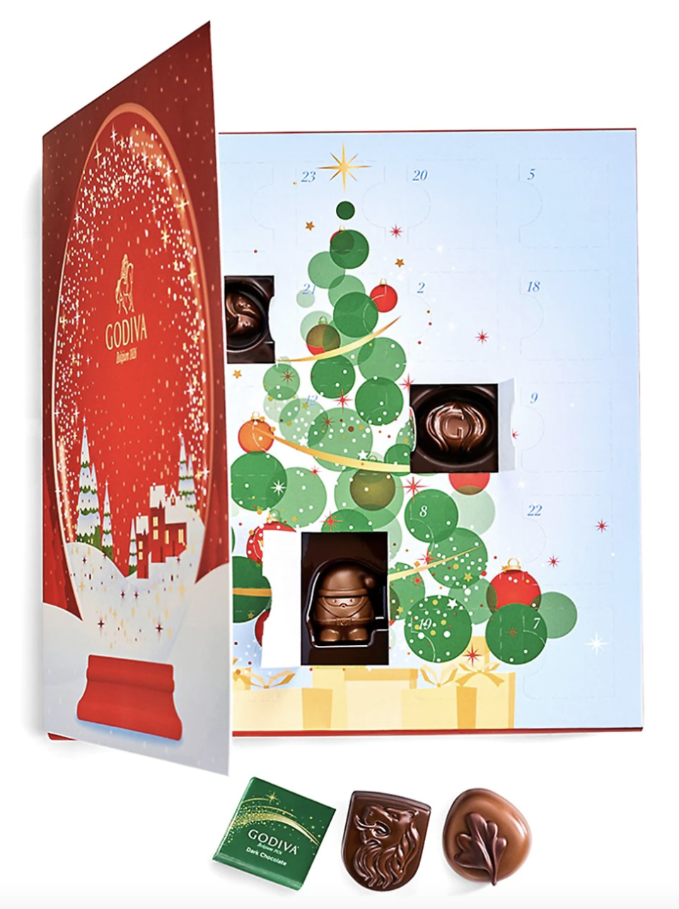 Godiva Holiday Advent Calendar 24-Piece with godiva chocolates 