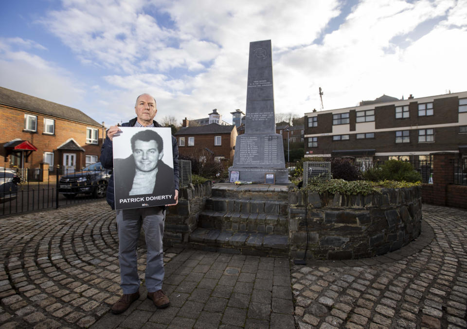 Tony Doherty, son of Patrick Doherty killed on Bloody Sunday in Derry’s Bogside in 1972 (Liam McBurney/PA)