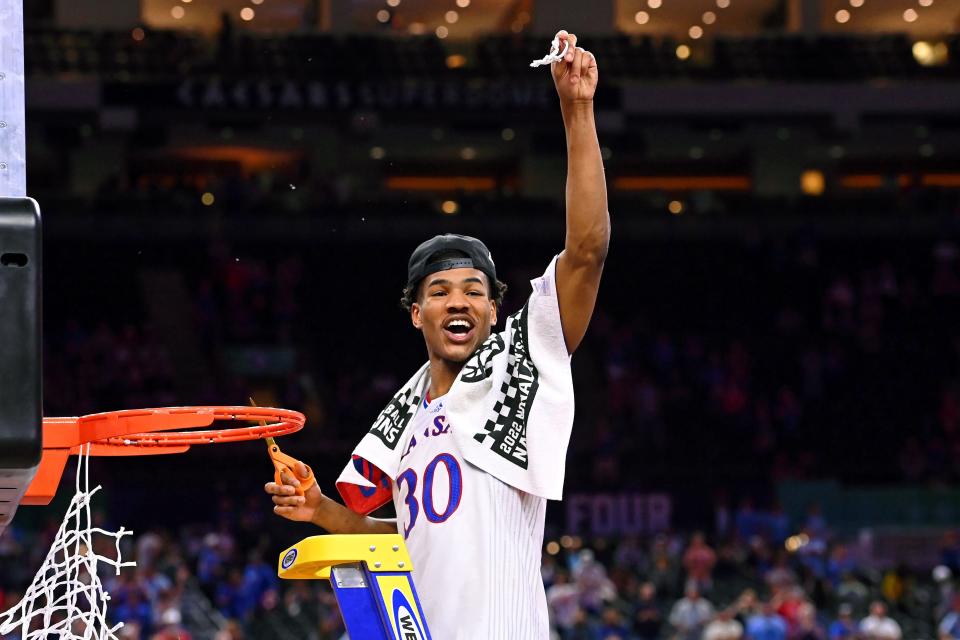 Kansas coach Bill Self said after the NCAA championship game that Ochai Agbaji had the best season at KU since Danny Manning, who led the Jayhawks to the 1988 NCAA title.