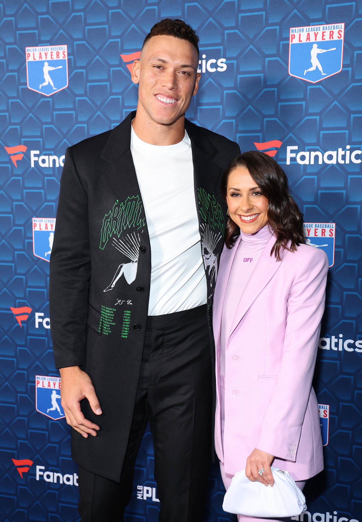 Aaron Judge and Samantha Bracksieck  (Leon Bennett / Getty Images)