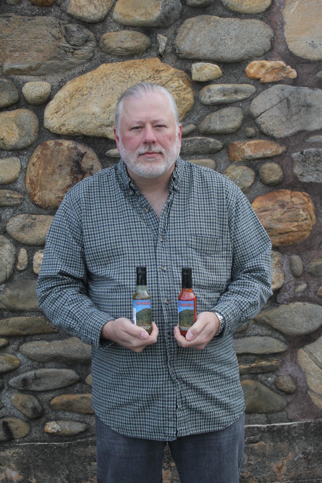 Mark Duncan owns and operates Round Mountain Sauces with his wife Holly.