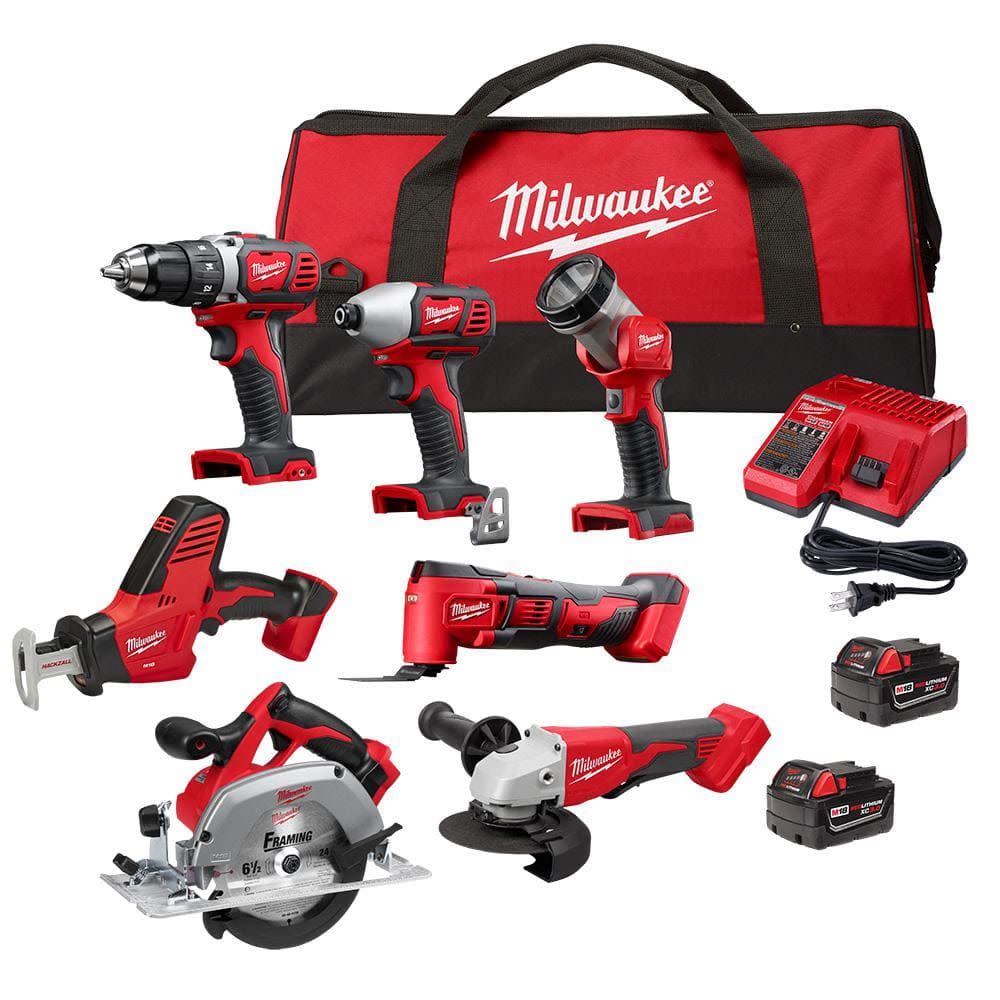 <p><a href="https://go.redirectingat.com?id=74968X1596630&url=https%3A%2F%2Fwww.homedepot.com%2Fp%2FMilwaukee-M18-18-Volt-Lithium-Ion-Cordless-Combo-Kit-7-Tool-with-2-Batteries-Charger-and-Tool-Bag-2695-27SH%2F327861312&sref=https%3A%2F%2Fwww.popularmechanics.com%2Fhome%2Ftools%2Fa61958783%2Flabor-day-tool-sales-2024%2F" data-i13n="elm:affiliate_link;elmt:premonetized" rel="sponsored" target="_blank" data-ylk="slk:Shop Now;elm:affiliate_link;elmt:premonetized;itc:0;sec:content-canvas" class="link rapid-noclick-resp rapid-with-clickid etailiffa-link">Shop Now</a></p> <p>M18 18-Volt Lithium-Ion Cordless Combo Kit</p> <p>homedepot.com</p> <p>$499.00</p>