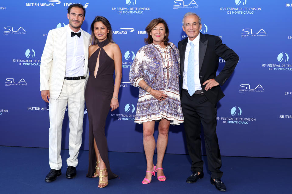 Valentin Kretz, Charina Sarte, Sandrine Kretz et Olivier Kretz (Photo by Pascal Le Segretain/Getty Images)