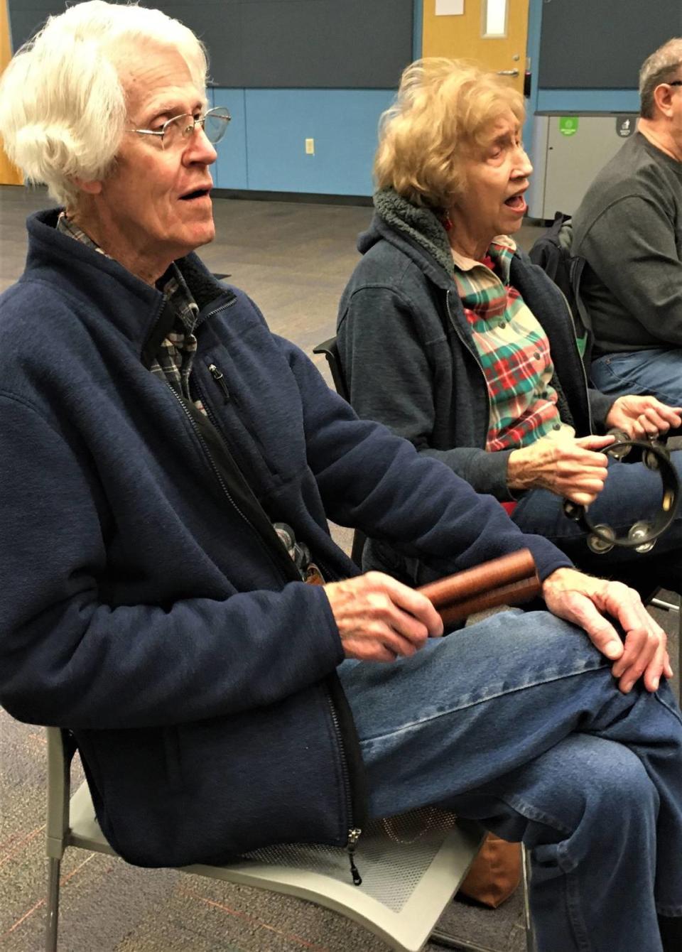 Kenneth and Jerri Ogden of Merriam enjoy an Alzheimer’s Association Jam session.