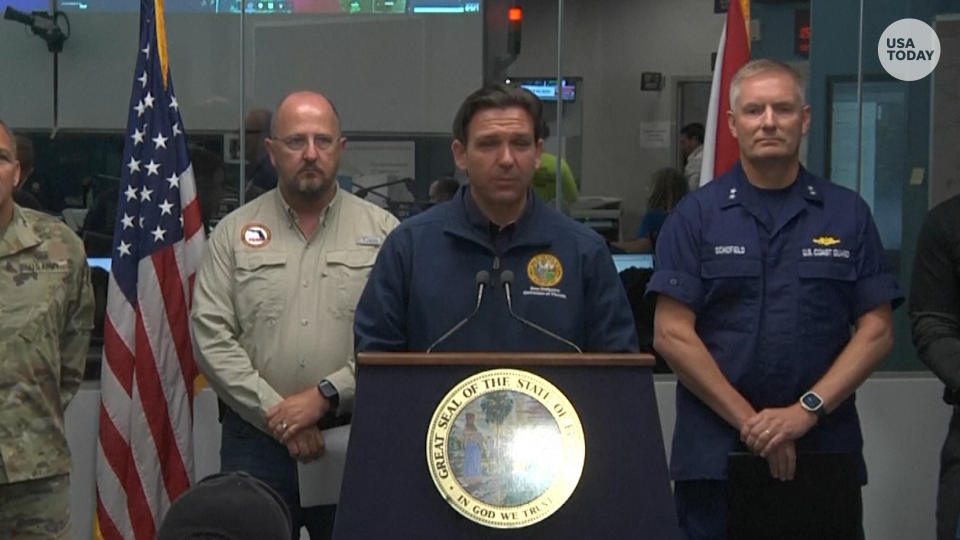 Florida Gov. Ron DeSantis said Wednesday that, in light of reports of possibe looting of some areas hit by Hurricane Adalia, he told the state's emergency responders and law enforcement personnel to protect people's property.