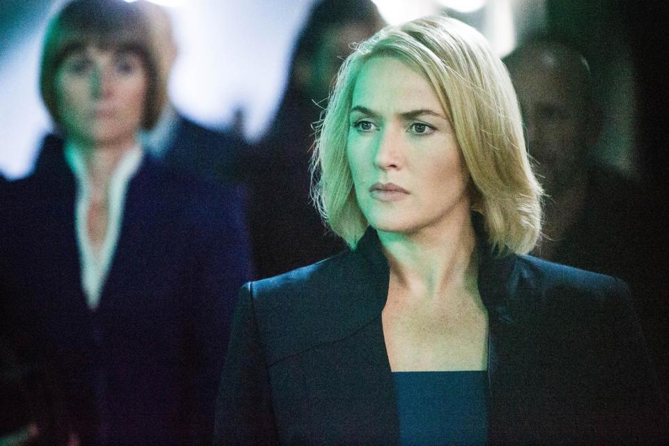 This image released by Summit Entertainment shows Kate Winslet in a scene from "Divergent." (AP Photo/Summit Entertainment, Jaap Buitendijk)