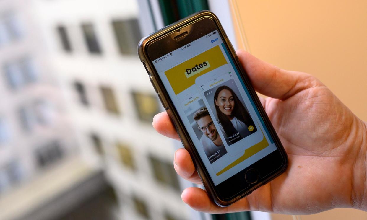 <span>Shares in the dating app Bumble crashed 30% in August after a bad earnings report.</span><span>Photograph: Eric Baradat/AFP/Getty Images</span>