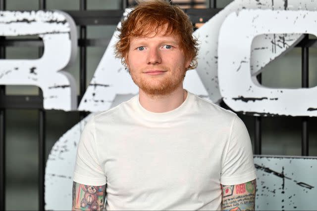 <p>ANGELA WEISS/AFP via Getty</p> Ed Sheeran in New York City in June 2023