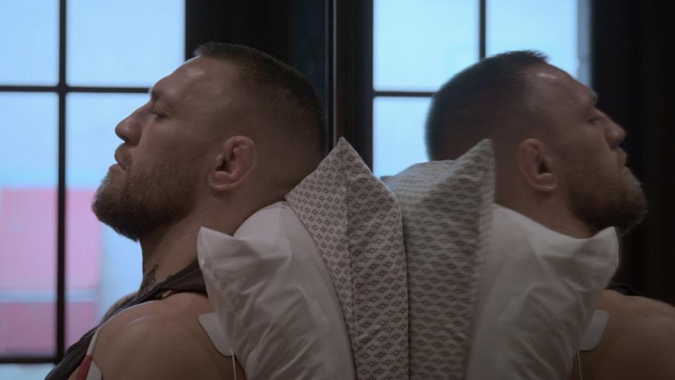 Much of McGregor Forever is dedicated to the Irishman dealing with setbacks, including injuries (Courtesy of Netflix)