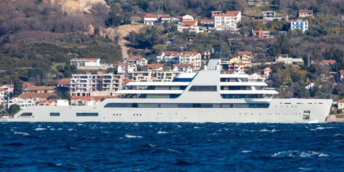 Solaris arrived in the waters of Porto Montenegro on March 12.