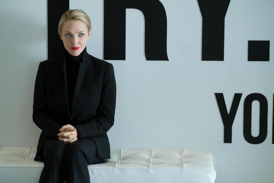 The Dropout -- Money. Romance. Tragedy. Deception. Huluâ€™s limited series â€œThe Dropout,â€ the story of Elizabeth Holmes (Amanda Seyfried) and Theranos is an unbelievable tale of ambition and fame gone terribly wrong. How did the worldâ€™s youngest self-made female billionaire lose it all in the blink of an eye? Elizabeth Holmes (Amanda Seyfried), shown. (Photo by: Beth Dubber/Hulu)