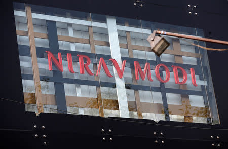 A Nirav Modi showroom is pictured in New Delhi, India, February 15, 2018. REUTERS/Adnan Abidi