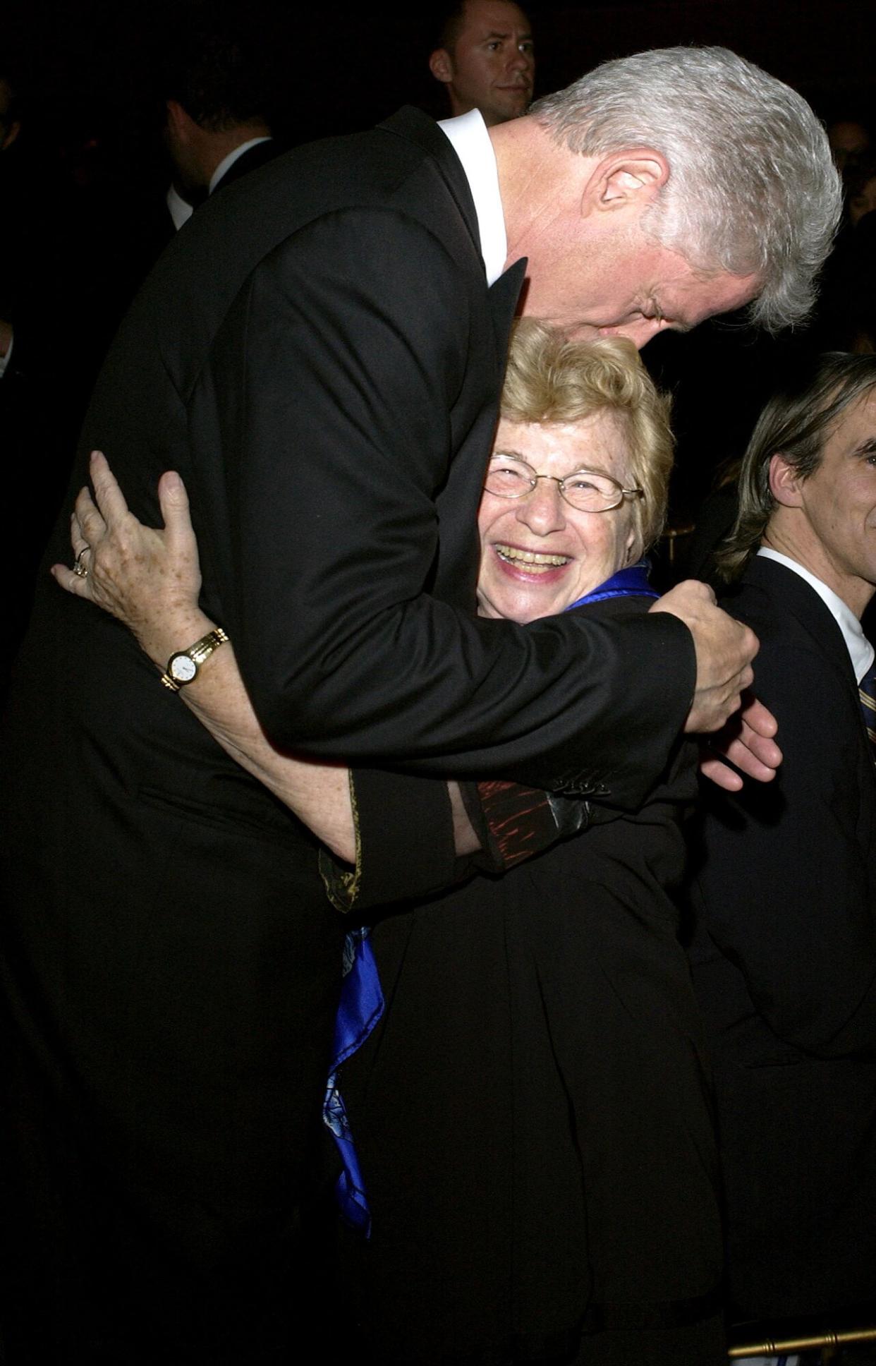 Former President Bill Clinton and Dr. Ruth Westheimer