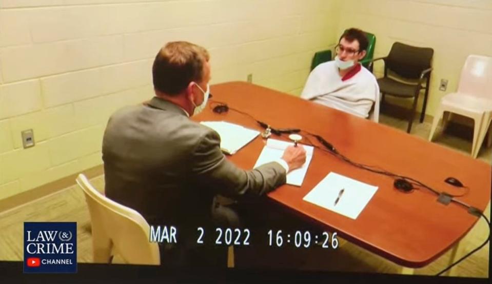 Nikolas Cruz seen in March 2022 interview with Dr Scott (Law&Crime)