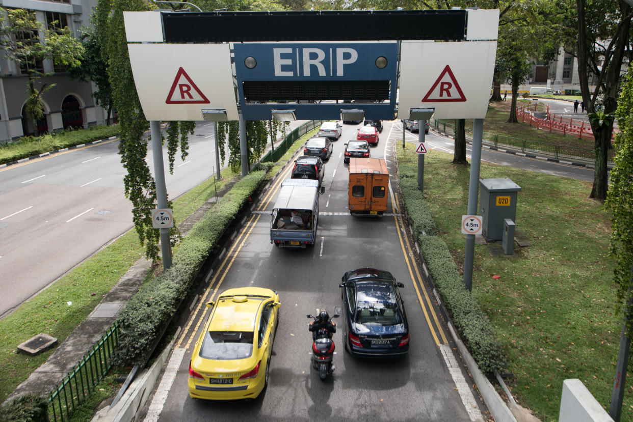 ERP gantry (Yahoo News Singapore file photo)
