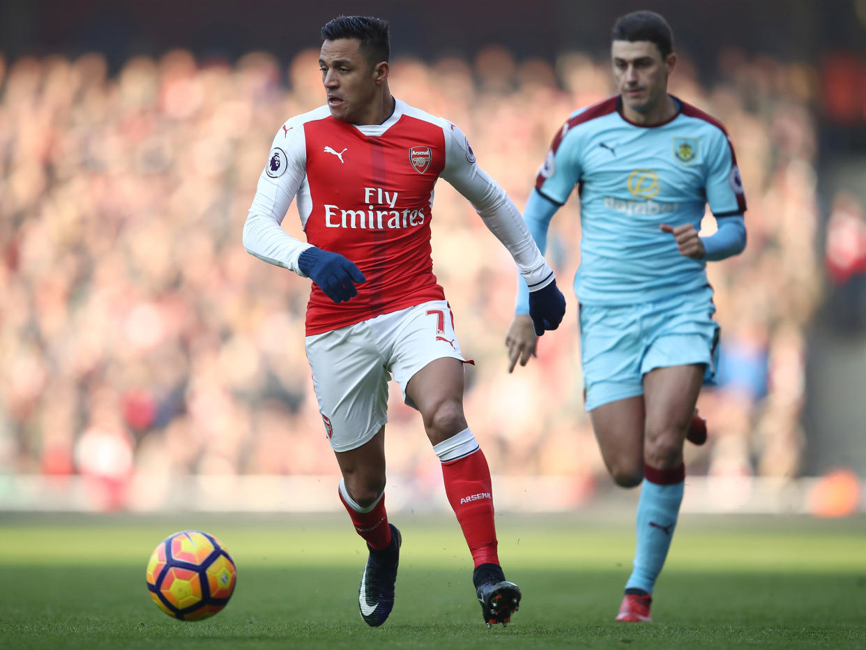 Alexis Sanchez is looking to score for the third consecutive game: Getty