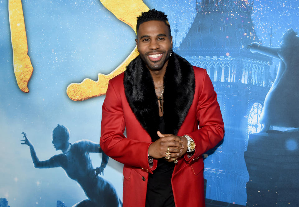 Jason Derulo attends the world premiere of 'Cats' on December 16, 2019. (Photo by Jamie McCarthy/Getty Images for Universal Pictures)
