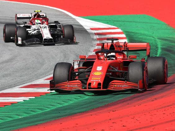 Vettel endured a difficult Austrian Grand Prix last weekend (AP)