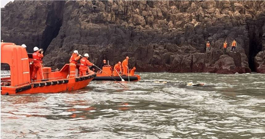 金門海域連發生2起陸籍漁民落海事件。（圖／海巡署提供）