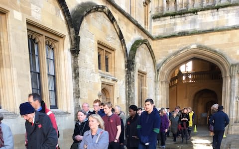 Congregants at the service at Christ Church cathedral in Oxford  - Credit: Coran Elliott