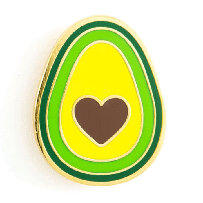 Avocado Heart Pin