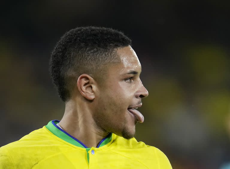 Vitor Roque fue uno de los goleadores de Brasil en el Sudamericano Sub 20 de Colombia