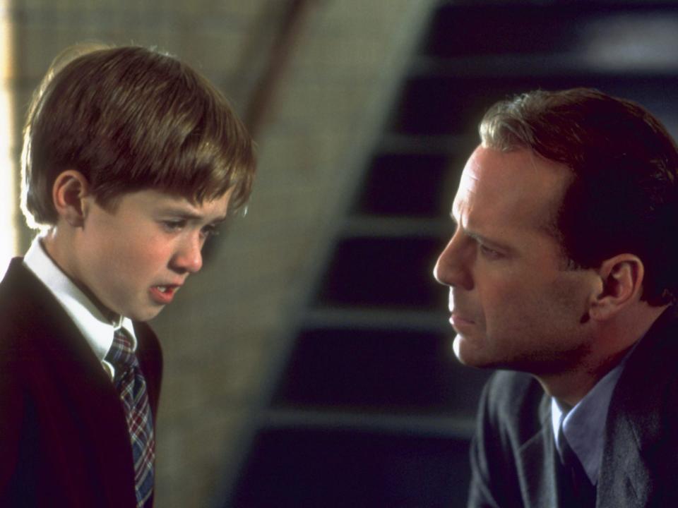 Haley Joel Osment and Bruce Willis in the 1999 film "The Sixth Sense."