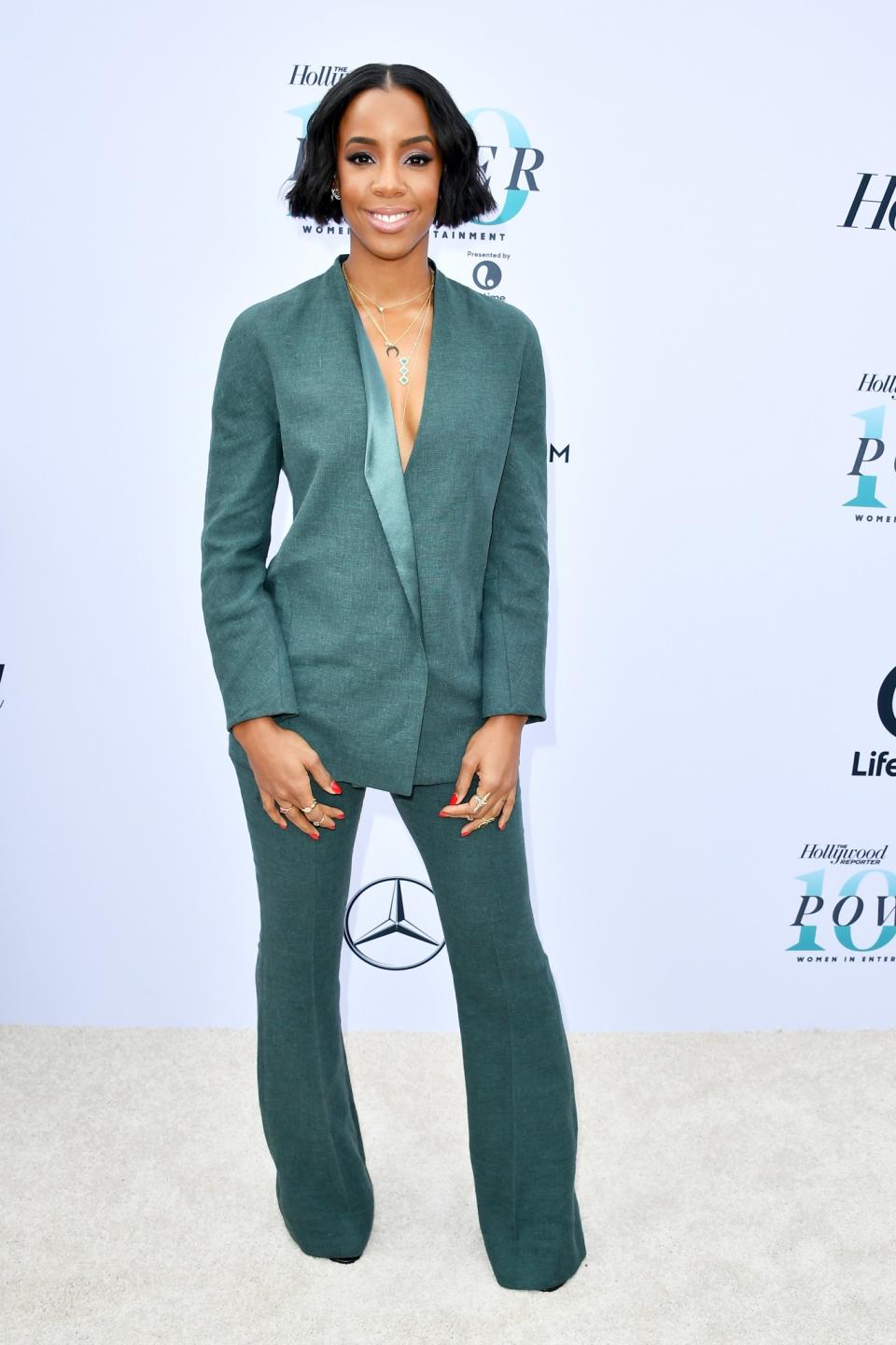 Kelly Rowland in Akris Spring 2017 RTW