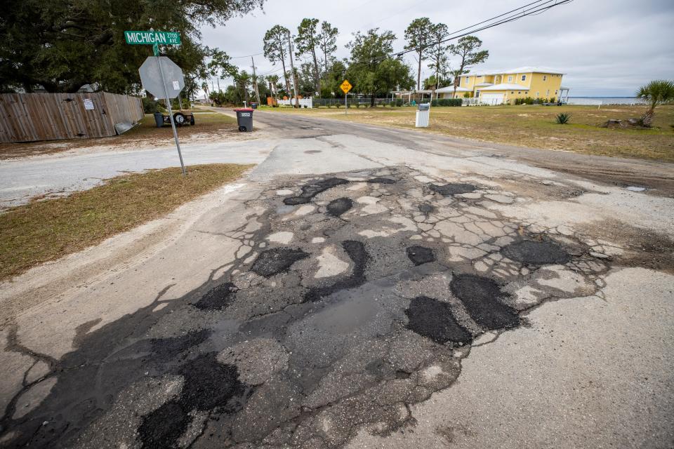 Princess Lane, at the intersection of Michigan Avenue, is on the list of streets and roadways in Bay County to be paved in 2022.