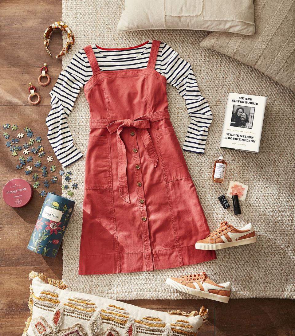 <p>Spiff up your fall fashion with a cute new outfit. Take this as an opportunity to clean out and <a href="https://www.countryliving.com/diy-crafts/g29700809/diy-closet-organization-ideas/" rel="nofollow noopener" target="_blank" data-ylk="slk:organize your closet;elm:context_link;itc:0;sec:content-canvas" class="link ">organize your closet</a>. Drop off items you haven't worn in a year to a local donation spot. </p>