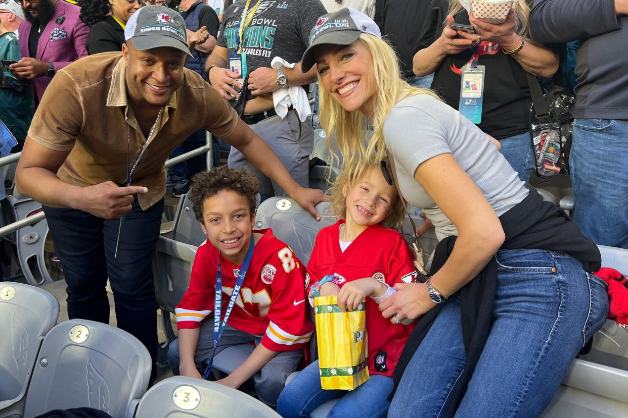 Craig Melvin and Lindsay Czarniak Discuss Making 'Lifetime Memory' with Family Trip to Super Bowl