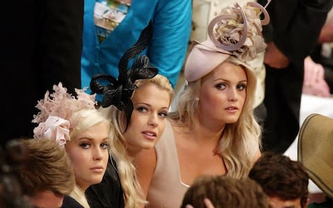 The daughters of Earl Spencer at the Royal wedding of William and Kate, 2011 - Credit: Dave Thompson/AFP/Getty Images