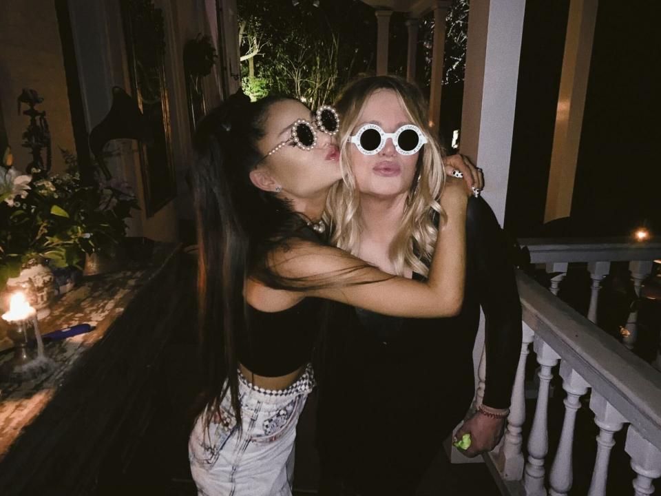 Ariana Grande and Jennifer Coolidge in New Orleans