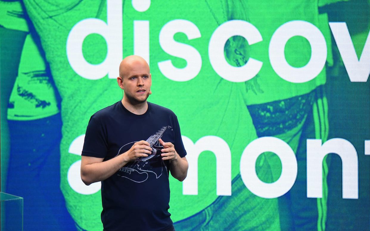 Daniel Ek, the chief executive and founder of Spotify - 2015 Getty Images