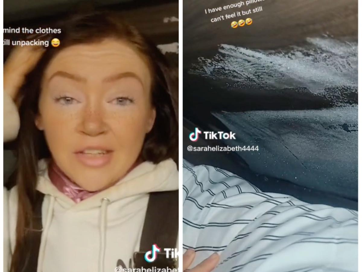 Tiktok Video Shows Frost Coating A Woman S Bed Frame In Montana As Wind Chills Hit Minus 40