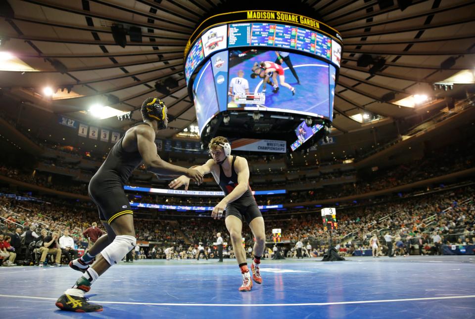 Tyler Berger wrestled for Nebraska during his college career.