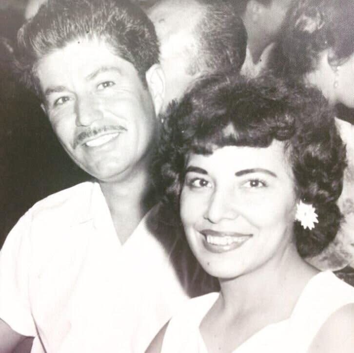 "My grandparents Fidel and Amelia 'Molly' Esquivel. They&rsquo;ll be married 65 years on October 9th. They have seven children, 19 grandchildren and 20 great-grandchildren so far. They live in Gila Bend, Arizona. &hearts;️" ―<i> Stefanie Esquivel</i>