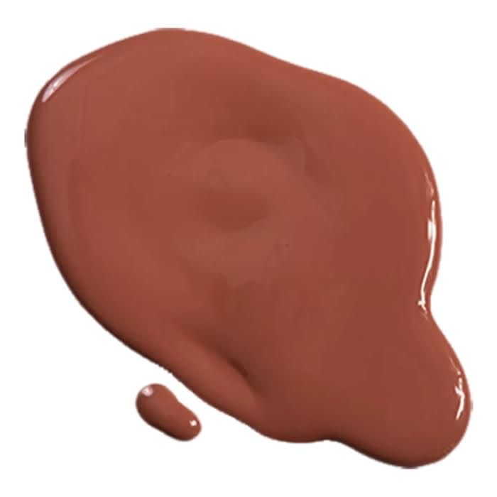 a close up of a blob of red paint