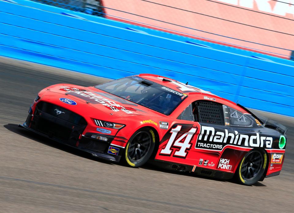 Mitchell's Chase Briscoe will be back behind the wheel of the No.14 Mahindra Tractors/SHR Racing Ford Mustang Sunday in the Richmond 400.