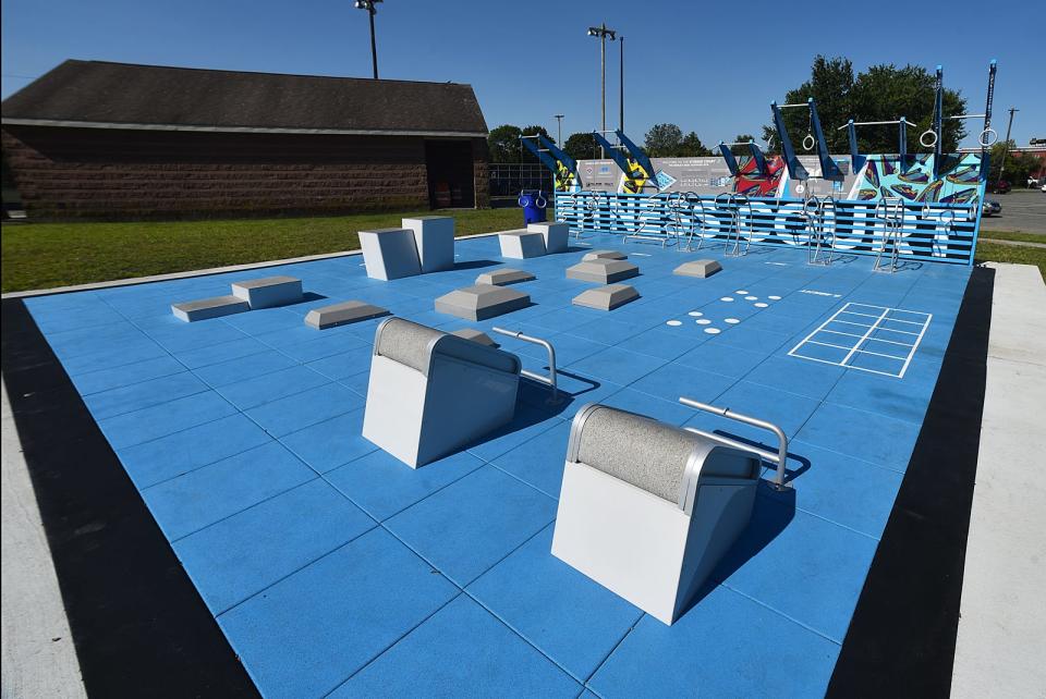 The Fitness Court at Britland Park at 73 Wordell St., Fall River will be free to use. It opens officially Aug. 8, though a grand opening event originally slated for Tuesday has been postponed.